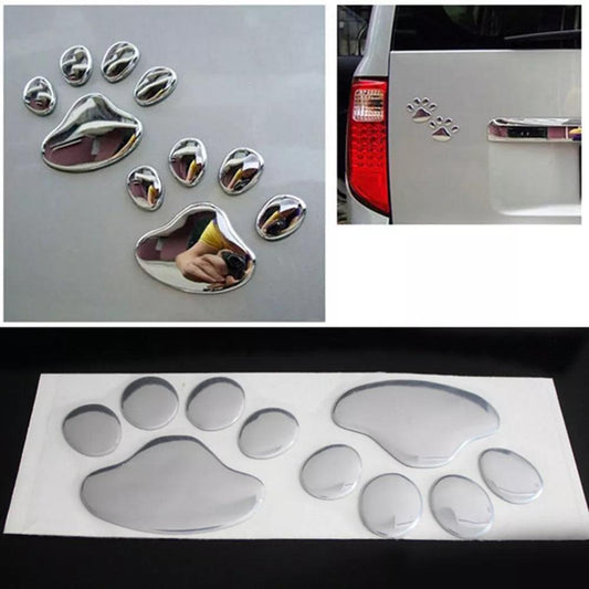 Hit the Road with Style: Cool Paw Print Car Decal - MR. GIFT