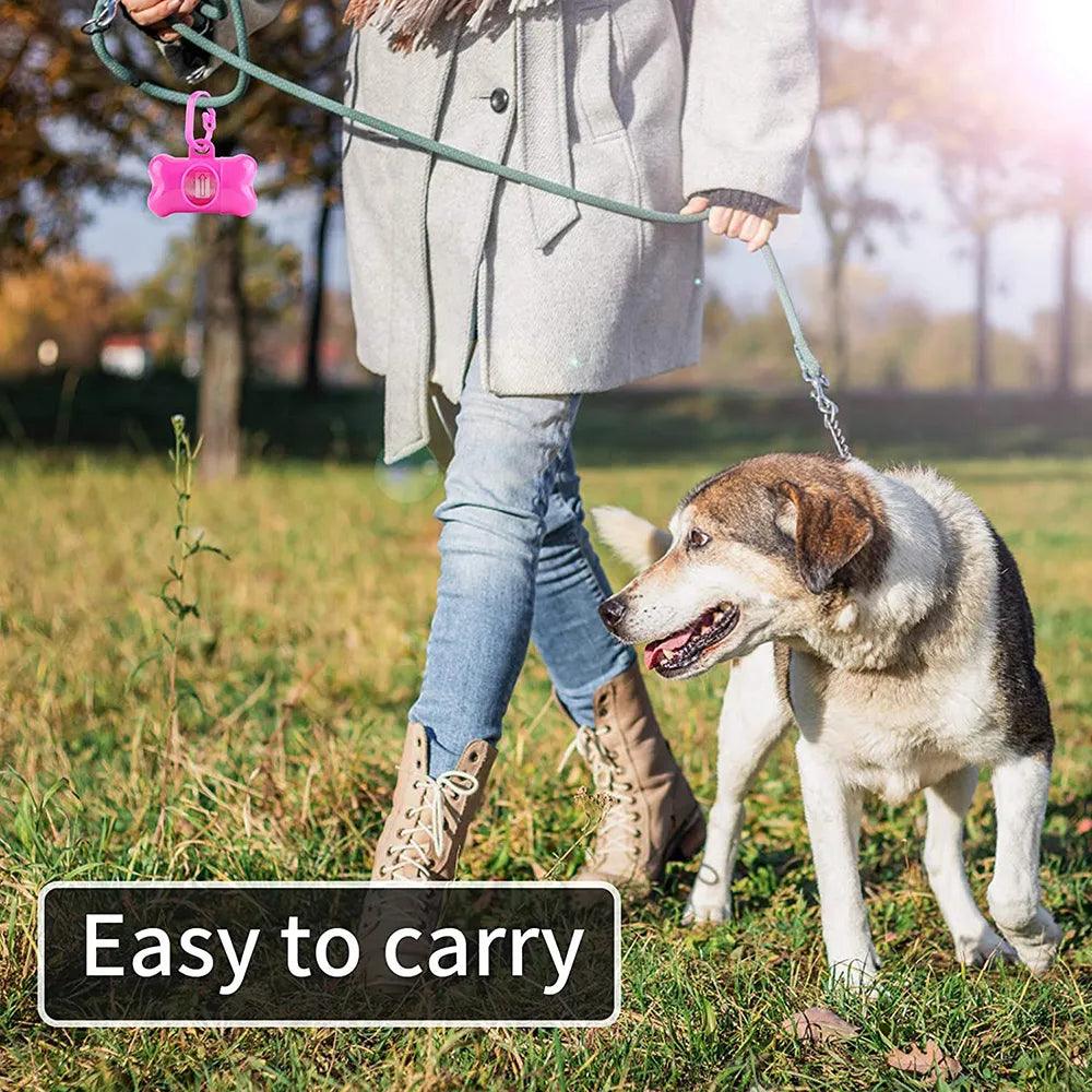 Disposable Dog Poop Bags with Dispenser & Leash Clip - MR. GIFT