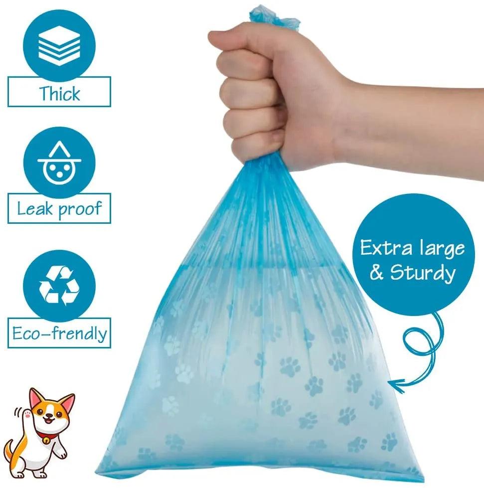 Disposable Dog Poop Bags with Dispenser & Leash Clip - MR. GIFT