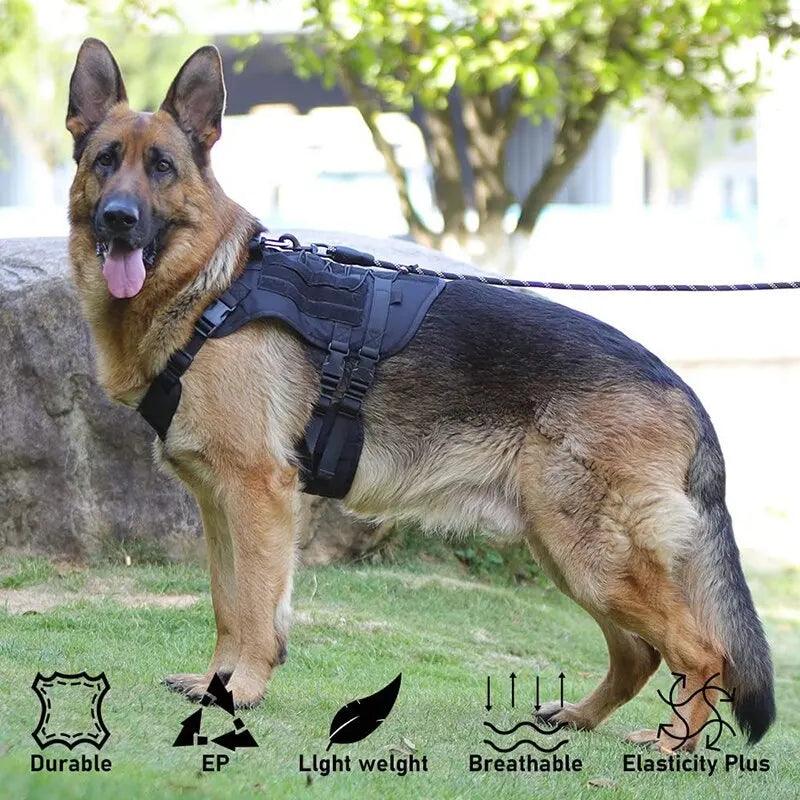 Tactical No-Pull Dog Harness for Medium & Large Dogs - MR. GIFT