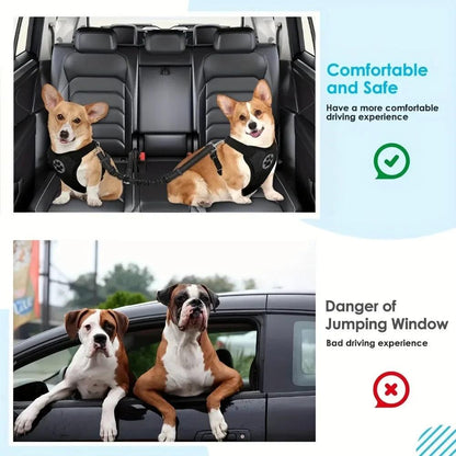 Adjustable Elastic Dog Car Safety Seat Belt - MR. GIFT