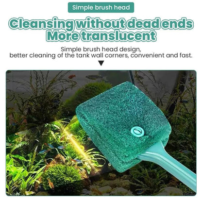 Aquarium Glass Cleaning Brush Algae Scraper Sponge - MR. GIFT