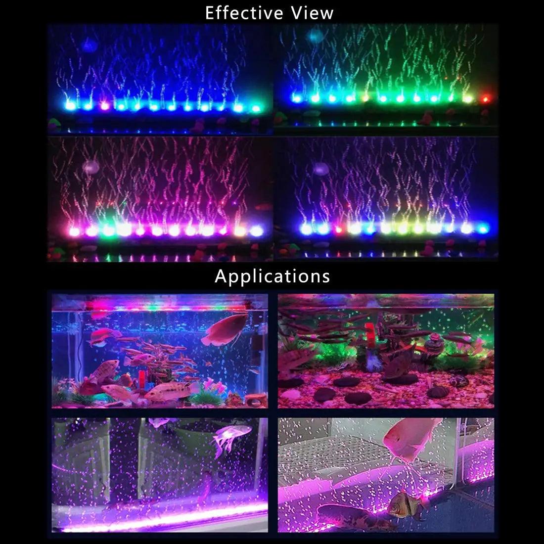 LED Air Bubble Aquarium Light Color Changing - MR. GIFT