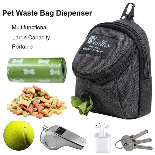 Portable Dog Training Treat Pouch with Poop Bag Dispenser - MR. GIFT