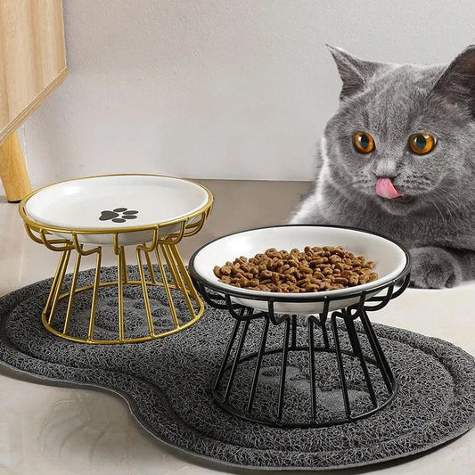 Elevated Cat Lift Bowl with Metal Stand - MR. GIFT