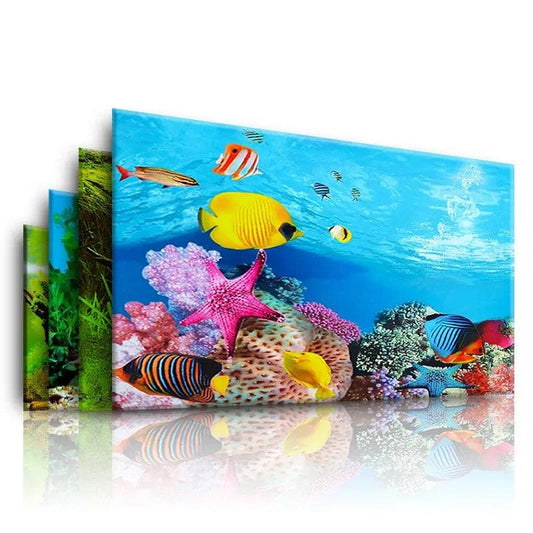 3D Aquarium Background Sticker Ocean Plant Decor - MR. GIFT