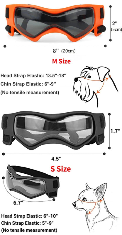 Pup-er Protection: Small Breed Dog Goggles with UV Shielding - MR. GIFT