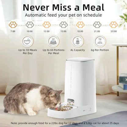 Smart WiFi Automatic Cat Feeder - MR. GIFT