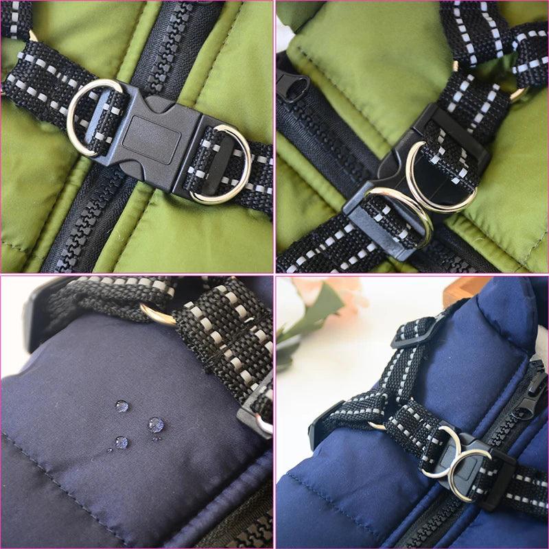 Winter Warm Dog Jacket with Harness for All Sizes - MR. GIFT