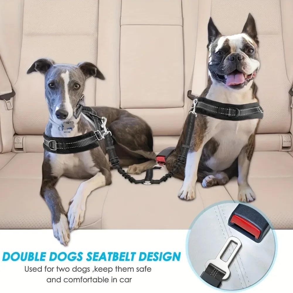 Adjustable Elastic Dog Car Safety Seat Belt - MR. GIFT