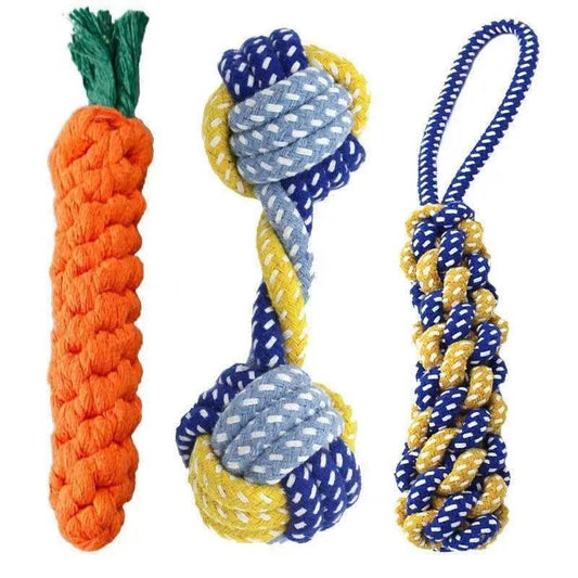 Pawsitively Fun Carrot Knot Toy for Dogs - MR. GIFT