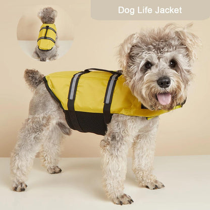 Reflective Adjustable Dog Life Jacket for Swimming - MR. GIFT