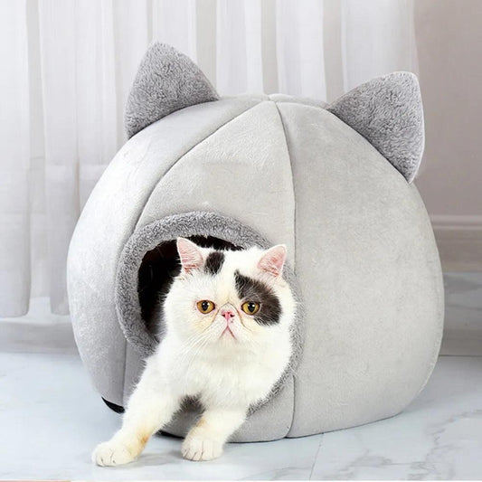 Self-Warming Pet Tent Cave Bed for Cats & Dogs - MR. GIFT