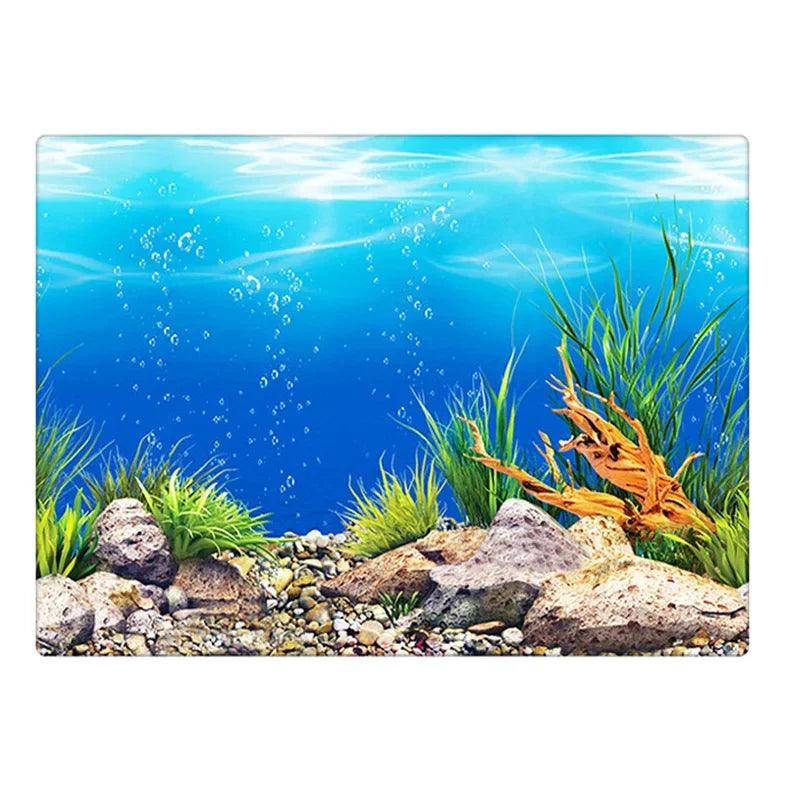 3D Aquarium Background Sticker Ocean Plant Decor - MR. GIFT