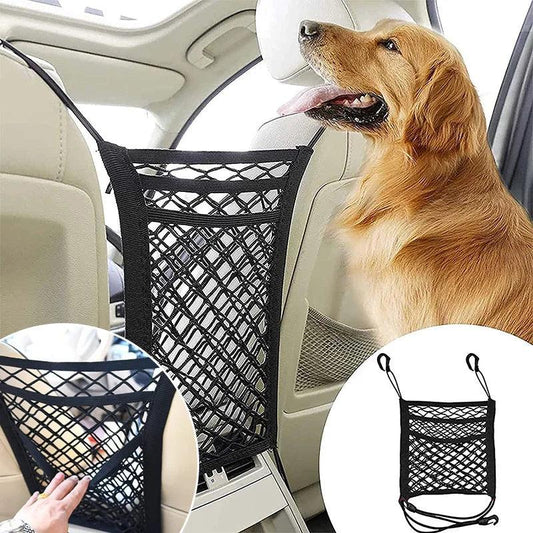 Dog Car Safety Net Barrier with Storage Bag - MR. GIFT