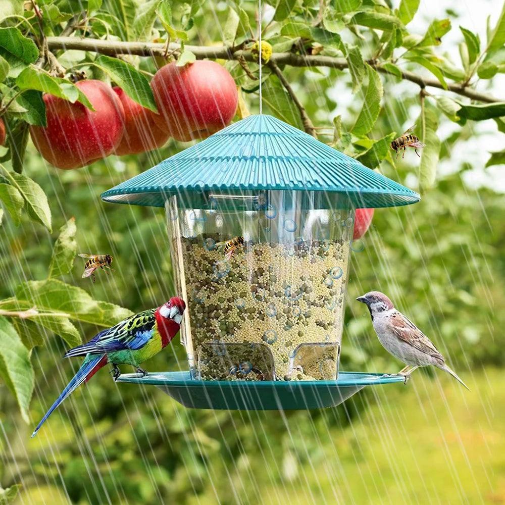 Automatic Bird Feeder | Outdoor Hanging Nut Dispenser - MR. GIFT