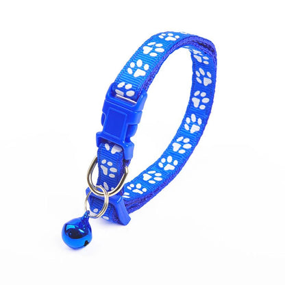 Cartoon Footprint Pet Collar with Bell for Dogs & Kittens - MR. GIFT