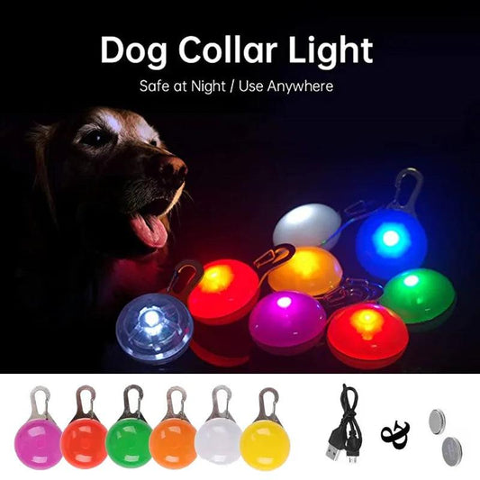 Rechargeable LED Dog Collar Pendant USB Luminous - MR. GIFT
