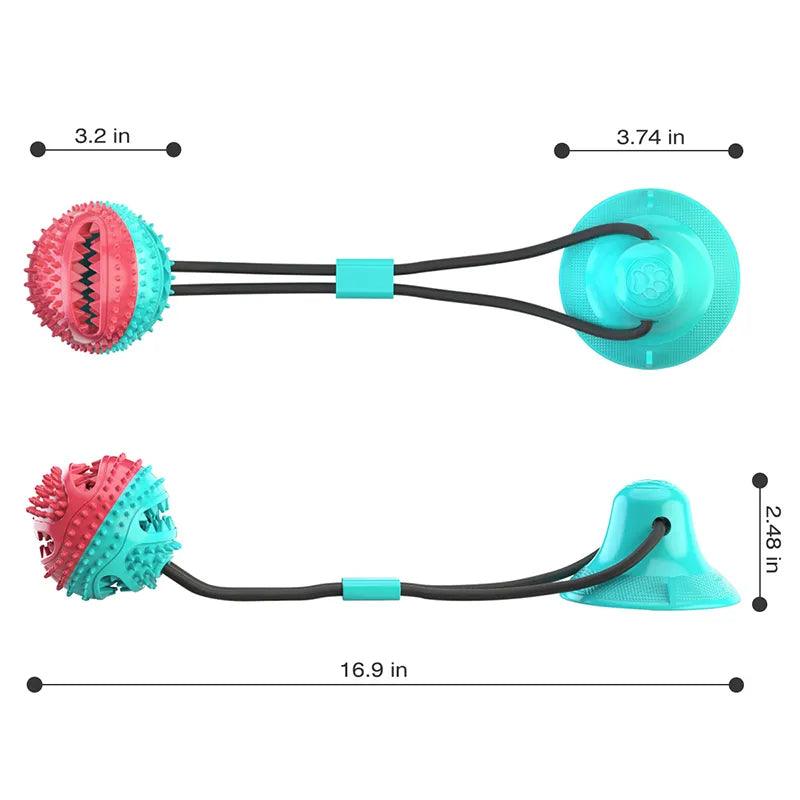 Suction Cup Dog Ball Toy with Leaking Feeder - MR. GIFT