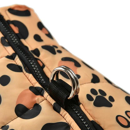 Winter Leopard Jacket for Small to Medium Dogs - MR. GIFT