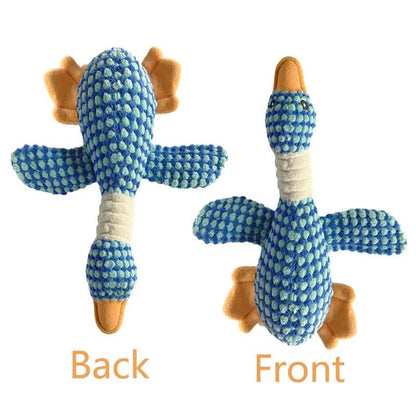 Duck Squeak Plush Toy for Dogs with Teeth Cleaning - MR. GIFT