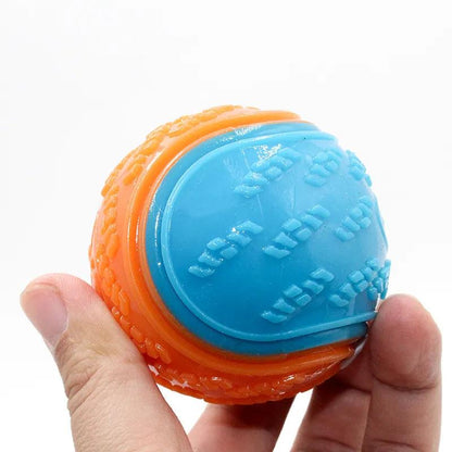 Soft TPR Squeaky Dog Ball for Teeth Cleaning - MR. GIFT