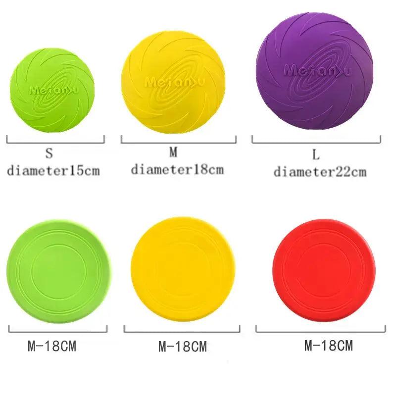 Silicone Dog Flying Disk Toy for Interactive Training - MR. GIFT