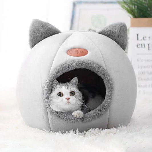Deep Sleep Winter Cat Bed | Cozy Cave for Pets - MR. GIFT
