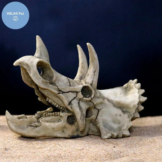 Animal Skull Aquarium Fossil Ornaments Dinosaur Decor - MR. GIFT