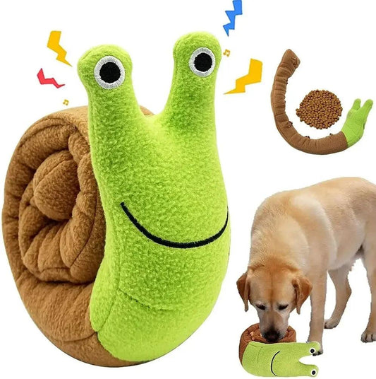 Snail-Shaped Squeak Sniffing Puzzle Pet Toy - MR. GIFT