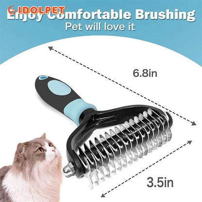 Professional Pet Deshedding Brush & Dematting Comb - MR. GIFT