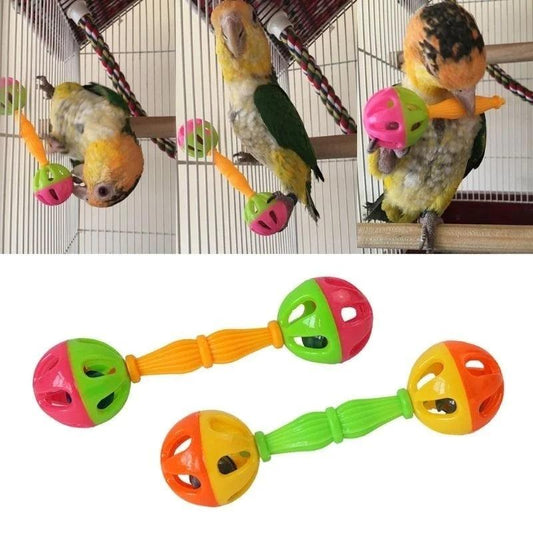 Double-Headed Bell Toy for Parrots, 2pcs - MR. GIFT