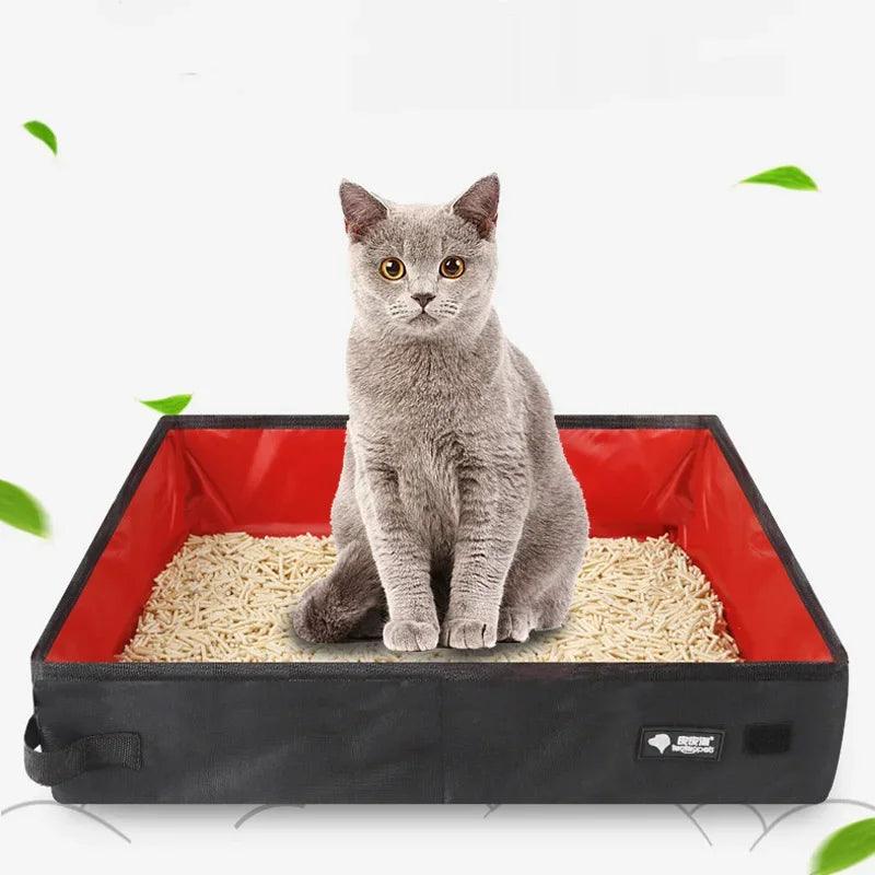 Portable Folding Travel Pet Litter Box Waterproof - MR. GIFT