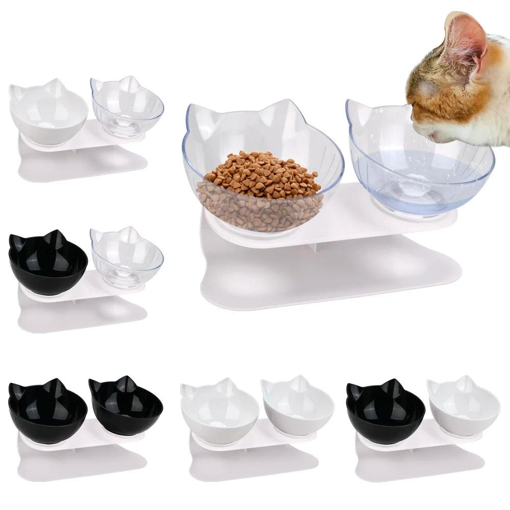 Non-Slip Double Pet Bowl | Food & Water Feeder - MR. GIFT