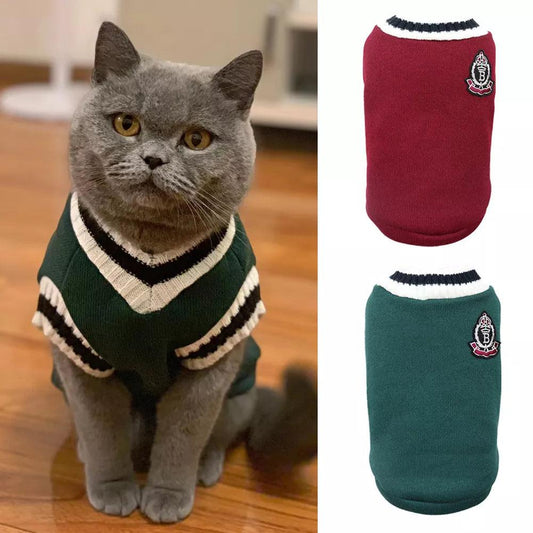 Autumn Winter Pet Sweater for Cats and Small Dogs - MR. GIFT