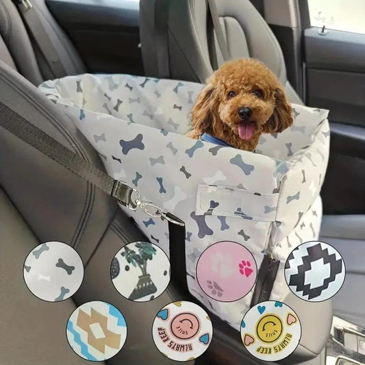 Waterproof Oxford Dog Car Booster Seat | Fashion Print - MR. GIFT