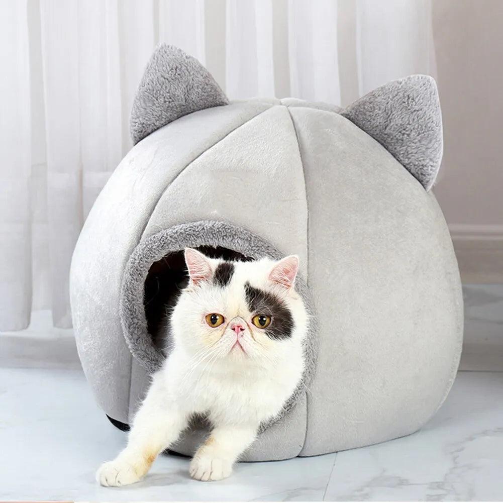 Self-Warming Pet Tent Cave Bed for Cats & Dogs - MR. GIFT