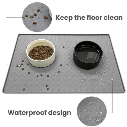 Silicone Waterproof Pet Food Bowl Mat - MR. GIFT