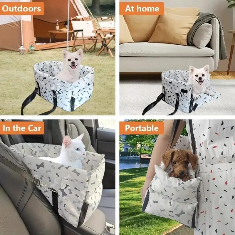 Waterproof Oxford Dog Car Booster Seat | Fashion Print - MR. GIFT