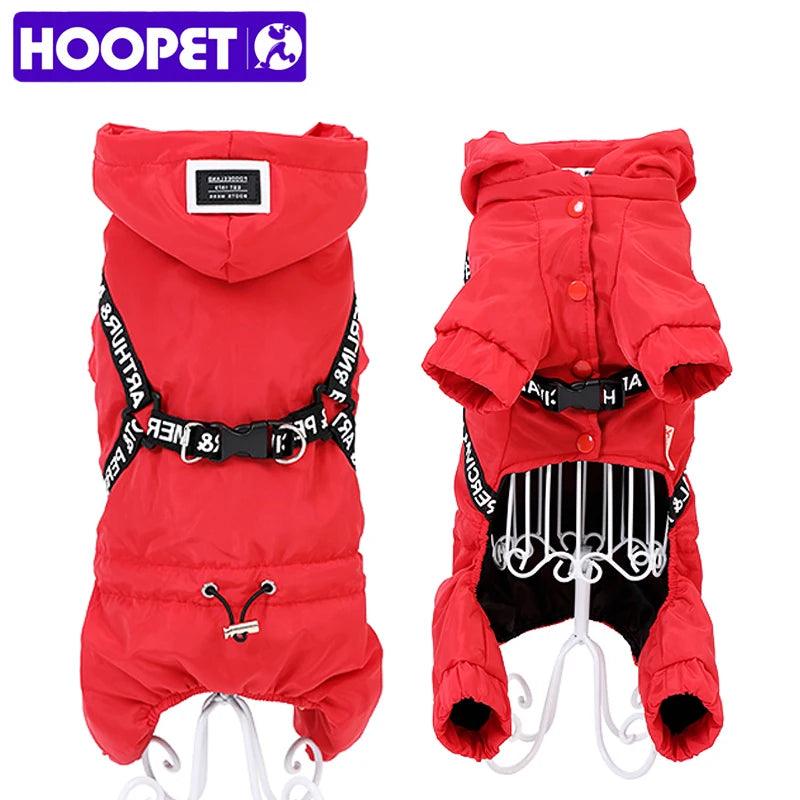 Warm Winter Dog Jacket with Hoodie for Small Medium Dogs - MR. GIFT