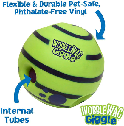 Wobble Wag Giggle Glow Interactive Dog Toy - MR. GIFT