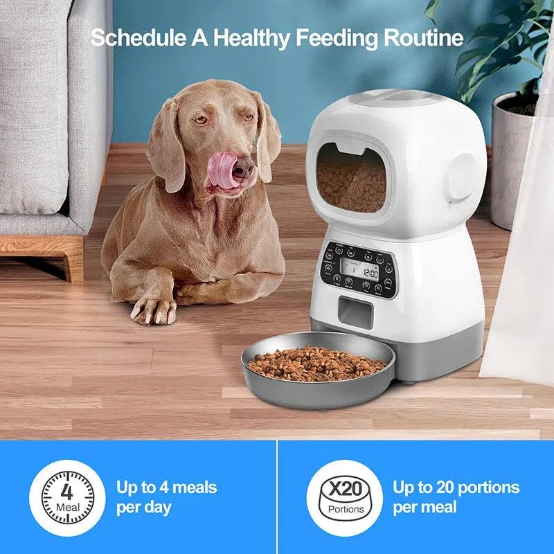 The Ultimate Solution for Busy Pet Owners: USB Remote Contr Pet Feeder - MR. GIFT