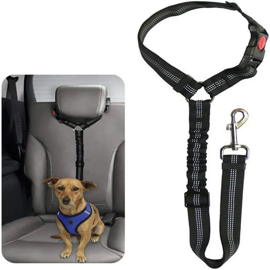 Reflective Safety Car Seat Belt Dog Leash