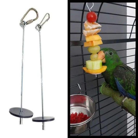 Stainless Steel Bird Food Skewer for Parrots - MR. GIFT