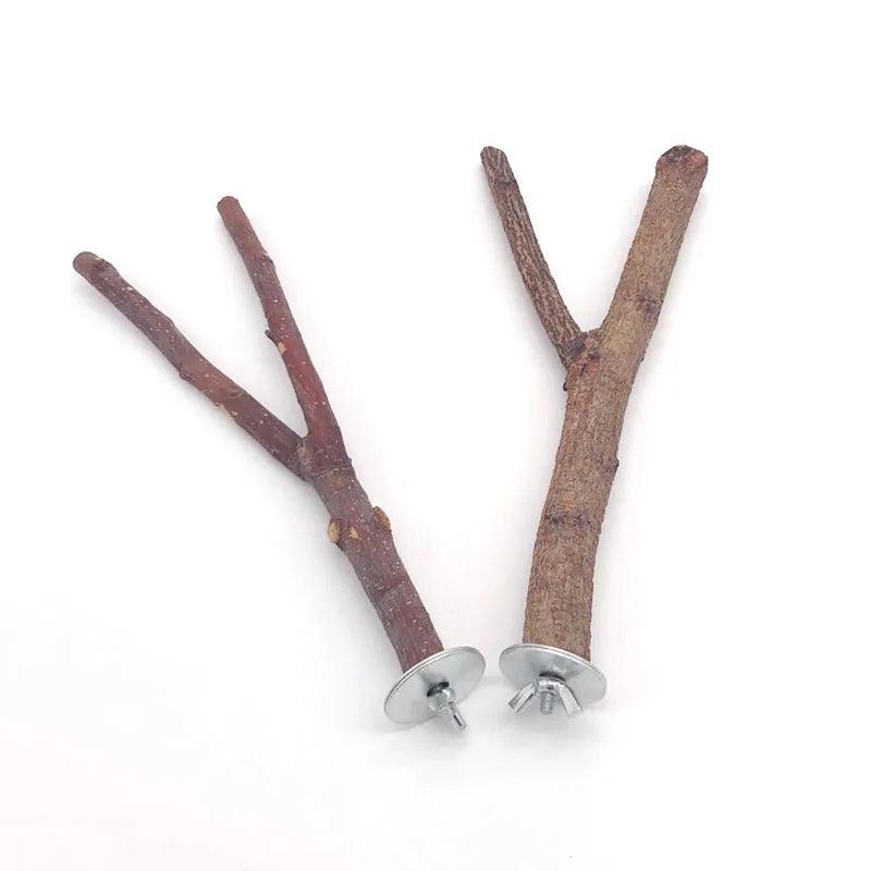 Natural Wood Parrot Perch Branch Pet Accessories - MR. GIFT