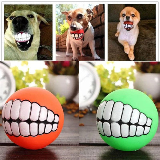 Clean Teeth, Happy Pups: The Ultimate Squeaky Dog Toy - MR. GIFT