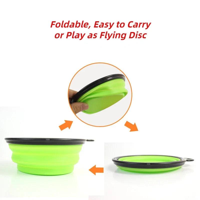 Travel Buddy's Best Friend: 1000ml Collapsible Dog Food Bowl - MR. GIFT